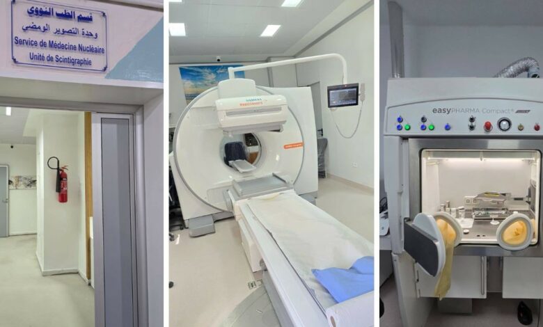 جهاز Gamma Camera SPECT/CT بقسم الطب النووي في المستشفى الجامعي سهلول بعد التحديث.